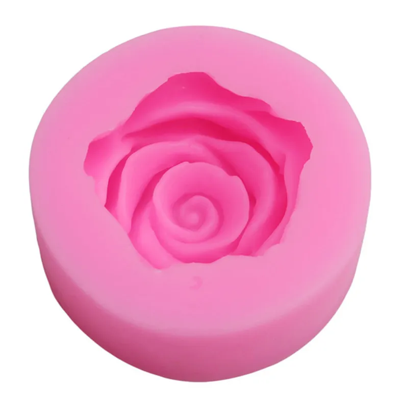 Gėlė Žydi Rožės Formos Silikoninis Minkštas Muilas 3D Torto Formą Kepimo Įrankis Formos Keksiukų Želė Saldainiai, Šokoladas Apdaila 3