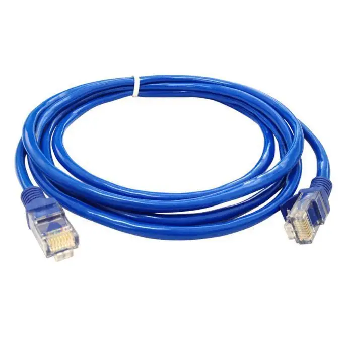 Mėlyna Ethernet Interneto CAT5e LAN Tinklo Kabelis Kompiuterio Modemas Maršrutizatorius 2
