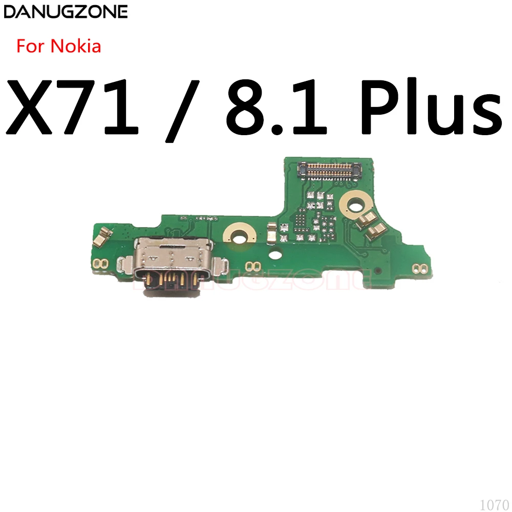 USB Įkrovimo lizdas Doko, Kištukinis Lizdas, Jungtis baterijos Valdybos Flex Kabelis Skirtas Nokia X5 X6 X7 X71 5.1 6.1 7.1 8.1 Plius 1