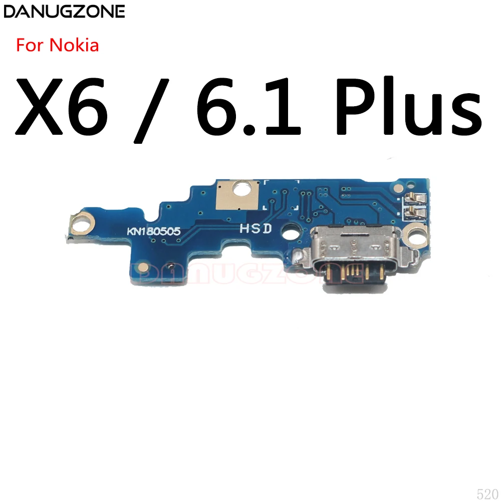 USB Įkrovimo lizdas Doko, Kištukinis Lizdas, Jungtis baterijos Valdybos Flex Kabelis Skirtas Nokia X5 X6 X7 X71 5.1 6.1 7.1 8.1 Plius 4
