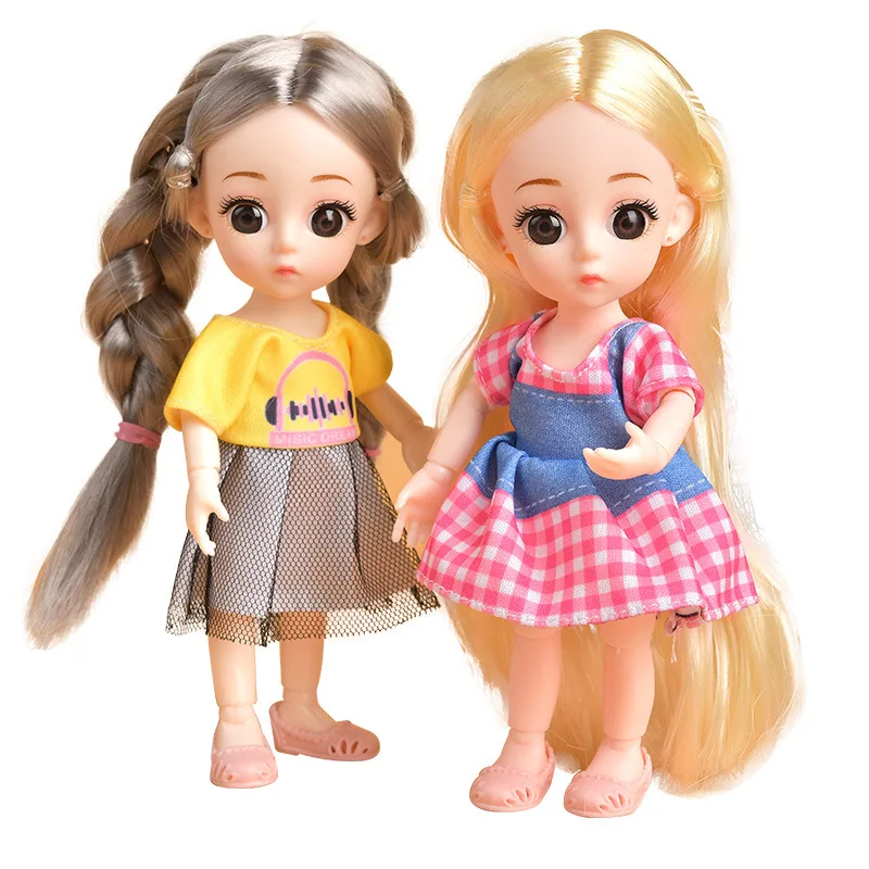 16cm Animacinių filmų Princess Žaislas, Lėlės Mergaitėms Populiarus Modelis Bendrų Vaikų Lėlė Su Vasaros Drabužių Modeliavimas Gimtadienio Dovanos 1