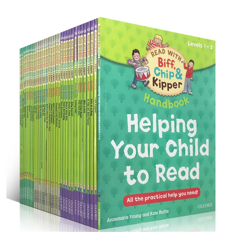 1 set 33 Knygų 1-3 Lygio Oksfordo Skaitymo Medis Trinti,Chip&Kipper Ranka Knyga Padeda Vaikui Skaityti Phonics anglų kalba Istorija Paveikslėlių Knygą 0