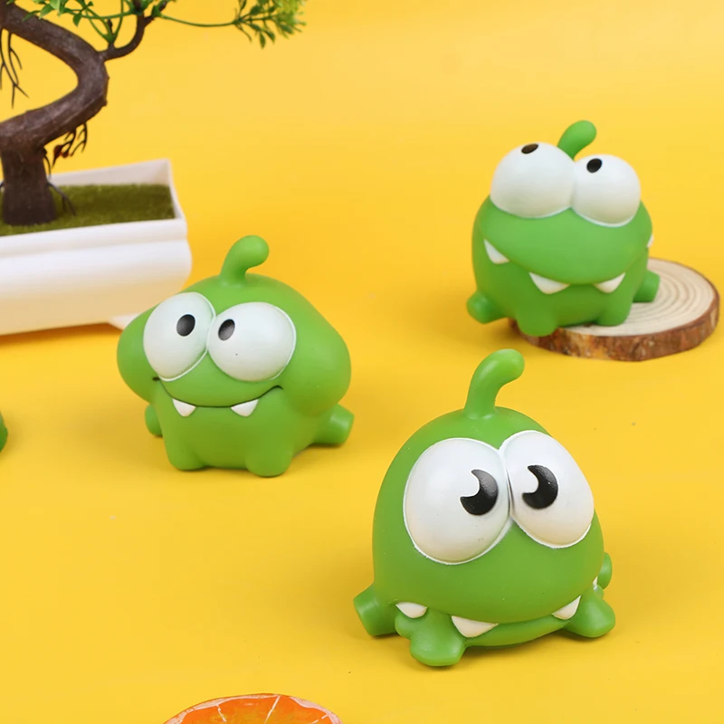 1PC Virvę Varlė Vinilo, Gumos Android Žaidimai Lėlės Cut The Rope Saldainiai Gulping Monstras Žaislas, Skirtas Kūdikių 4