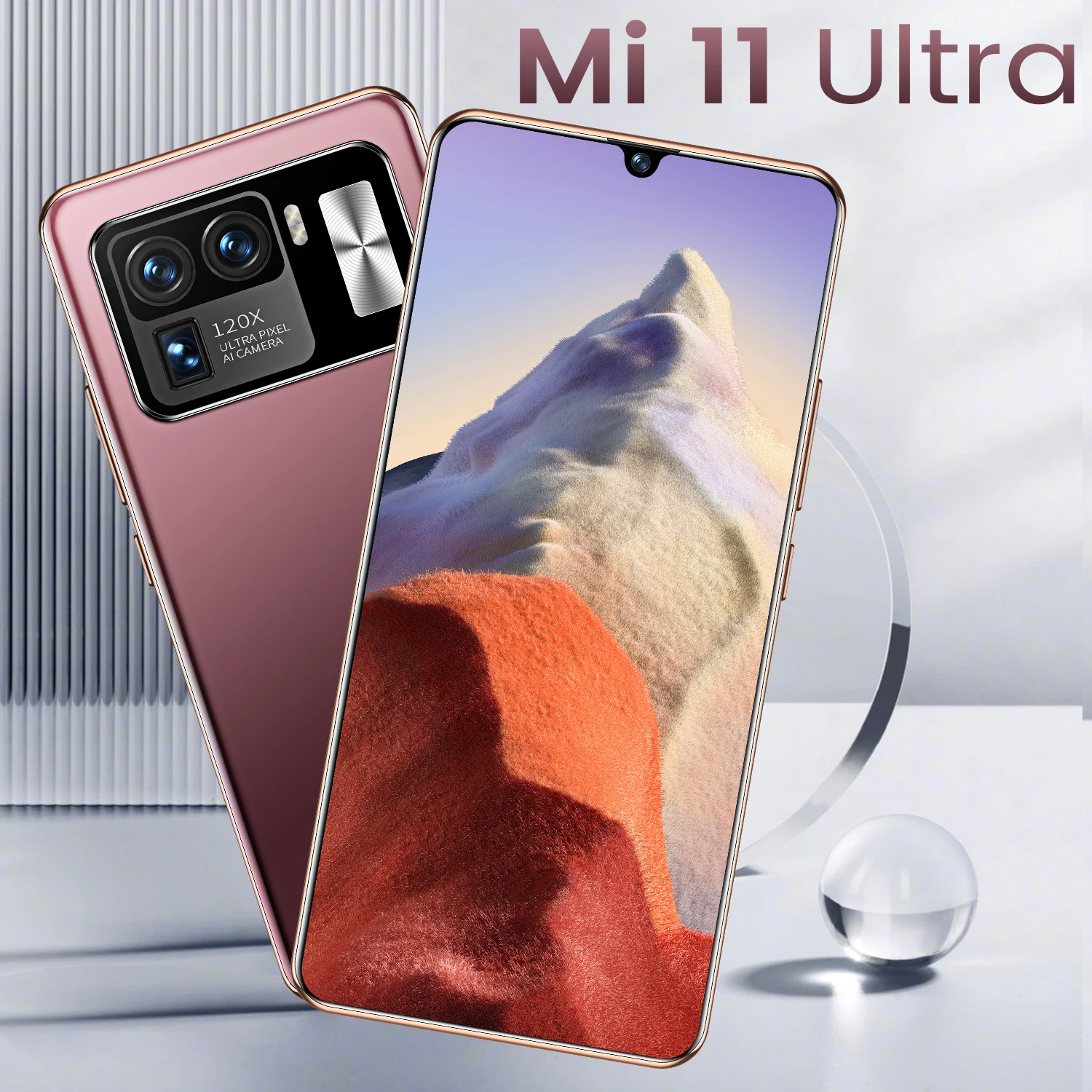 Mi 11 Ultra 6.7 Colių 8+512GB16+32MP Dual SIM pirštų Atspaudų Face Unlock 6800mAh Smart Phone Dual SIM Andriod Mobilųjį Telefoną Pasaulio 5