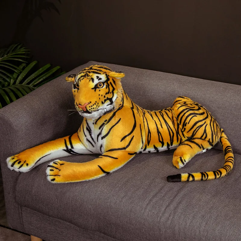 1pc 36-76cm Modeliavimas Tigras Pliušiniai Žaislai Mielas Reallife Geltonas Tigras Lėlės Įdaryti Minkštas Gyvūnų Žaislai Vaikams Berniukams, Kūdikių Dovanos 1