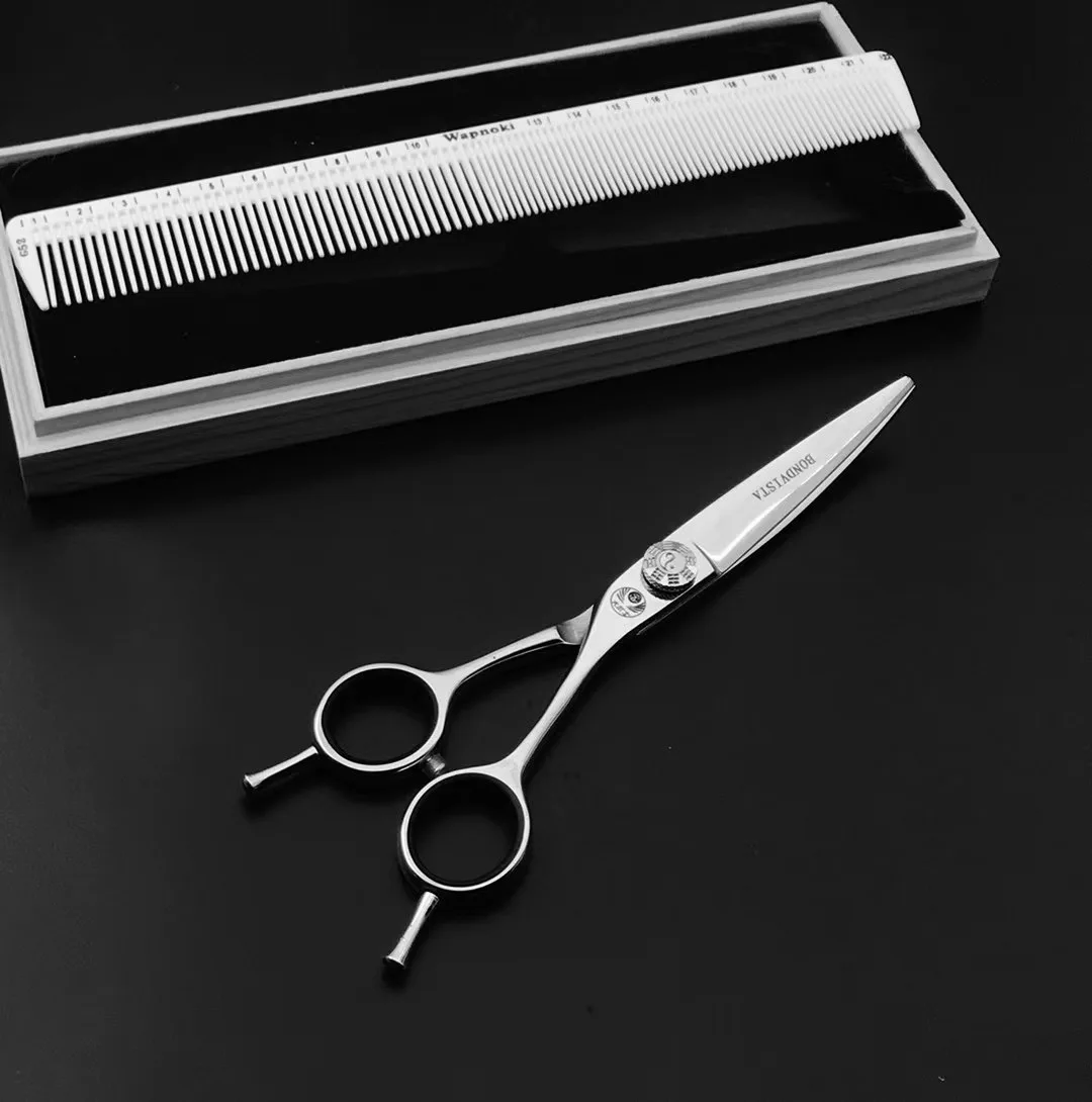 6 Profesionali Plaukų Salonas Struktūra Žirklės Nustatyti Pjovimo Kirpykla Kirpimas Retinimo Šlyties Žirklės, Plaukų Kirpimo Plaukų Įrankiai Žirklės 1
