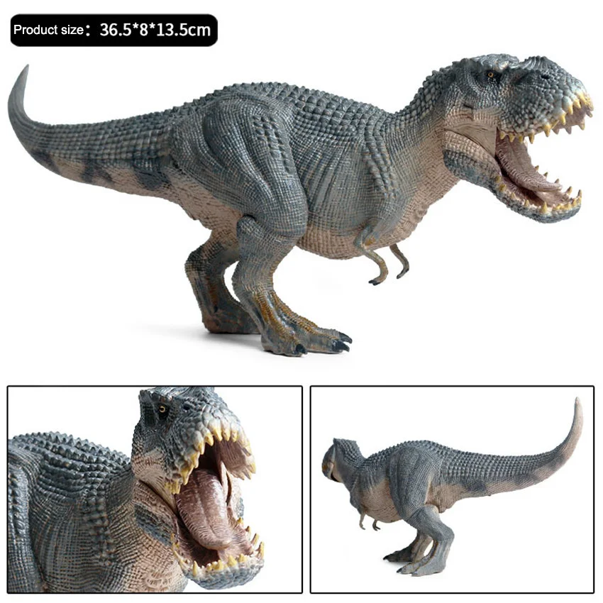 37CM Dinozaurų Modelis Žaislas Super Tyrannosaurus Rex Plastikinės Lėlės Tyrannosaurus Juros periodo Dinozauras, Žaislai Vaikams 2