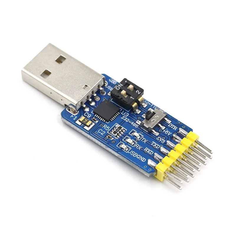 CP2102 USB-UART 6-in-1 Daugiafunkcinis(USB-TTL/RS485/232,TTL-RS232/485,232, kad 485) Serijos Adapteris Arduino 1