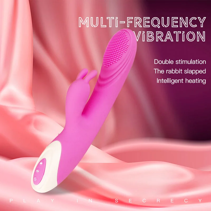 Triušio ausies pratęsimo lazdele moterų masturbacija šildymo vibratorius masažas lazdele g-taško stimuliacija sekso žaislai moteris 0