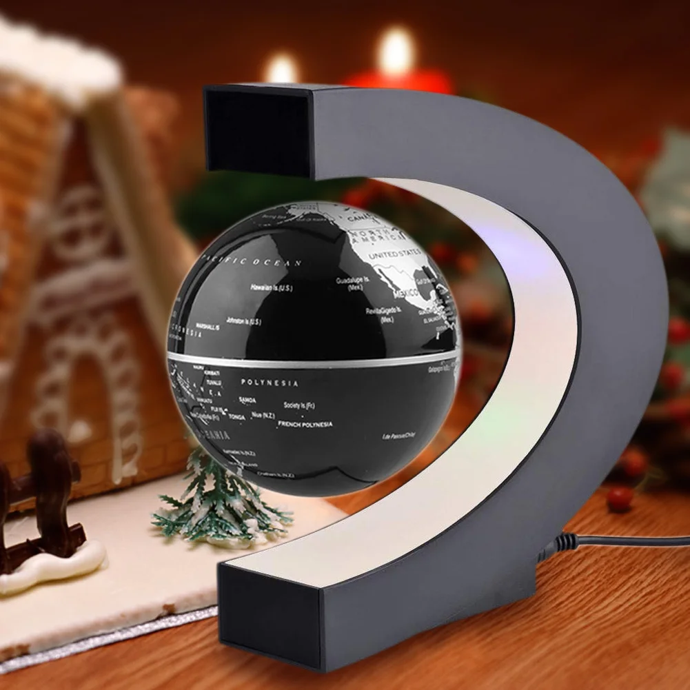 C Formos LED Pasaulio Žemėlapyje Plūduriuojantis Pasaulyje Antigravity Magnetive Kamuolys Šviesos Magnetic Levitation Šviesos Kalėdos Gimtadienio Namų Puošybai 3