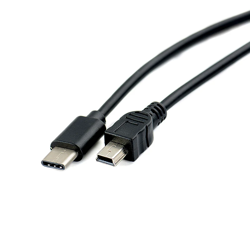 1pc USB Tipas-c, Mini USB Kabelis, USB-C Vyrų Į Mini-B Male Konverteris Adapteris Sukelti Duomenų Kabelis 3