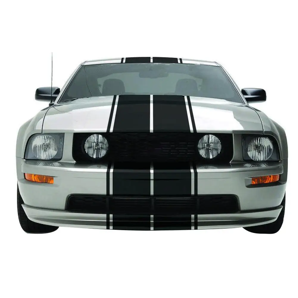 Universalus Lenktynių Stiliaus Dual Ralio Juostelės Grafika Vinilo Lipdukai Mustang GT Stiliaus Automobilio viso Kūno Lipdukas ekspertas 3