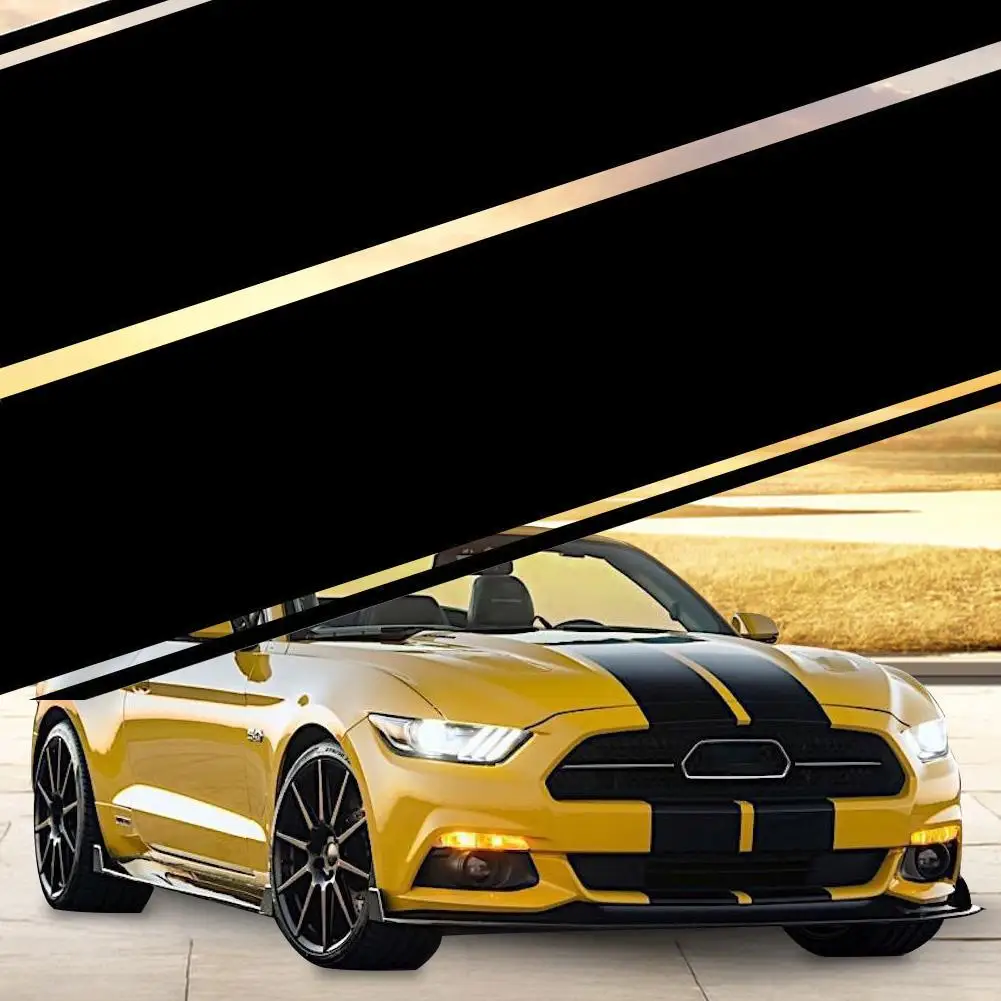 Universalus Lenktynių Stiliaus Dual Ralio Juostelės Grafika Vinilo Lipdukai Mustang GT Stiliaus Automobilio viso Kūno Lipdukas ekspertas 4