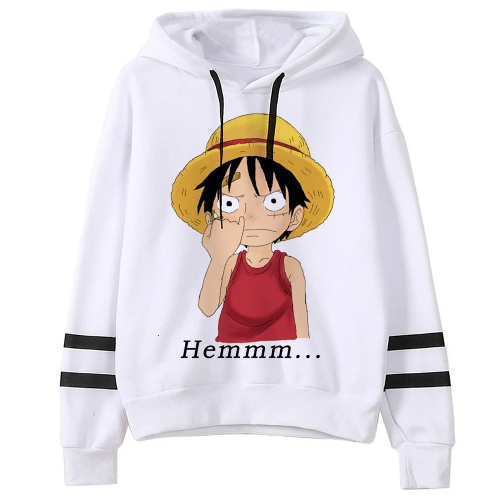 Japonų Anime One Piece Harajuku Hoodie Moterų Juokingas Animacinių filmų Luffy Palaidinės Ullzang 90s Grafinis Kawaii Palaidinukė Vyrams, Vaikams 5
