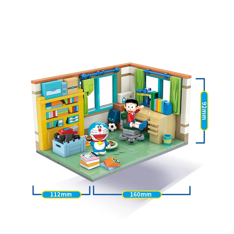 Labai Atkurta Doraemon Nobita Nobis Kambarių Asamblėjos Laiko Mašinos Modelį Blokai Kit Plytų Classic Rinkinius Vaikams, Žaislų, Dovanų 2