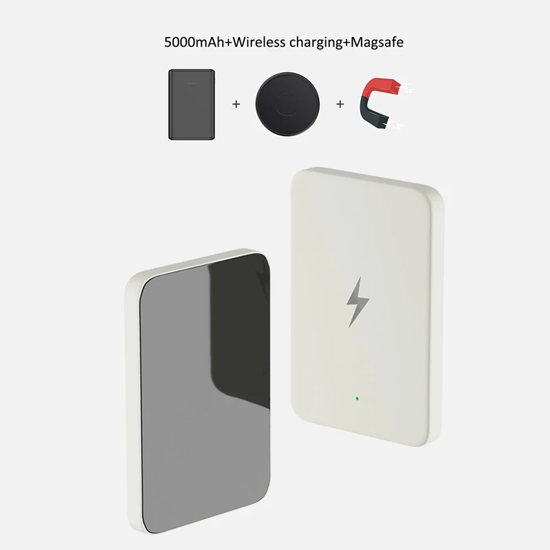 15W Magnetinio Wireless Power Bank Greito Įkrovimo Už Magafing iPhone 12 Pro Max Nešiojamos Mobiliojo ryšio Išorės Baterija Powerbank 3