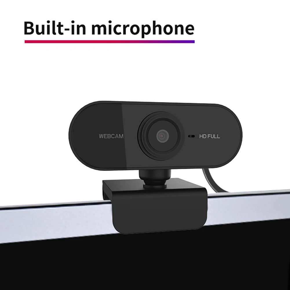 HD 1080P Kamera Mini Kompiuteris PC WebCamera su USB Kištukas Pasukti Kameros Live Transliacijos Vaizdo skambučius Konferencijos Darbą 0