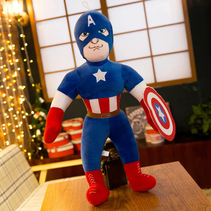 Disney Pliušas Žaislai Marvel Keršytojas Minkšta Pagalvėlė Įdaryti Herojus Kapitonas Amerika Shield Movie Animacija Lėlės Vaikai, Vaikai, Berniukas Dovanos 2