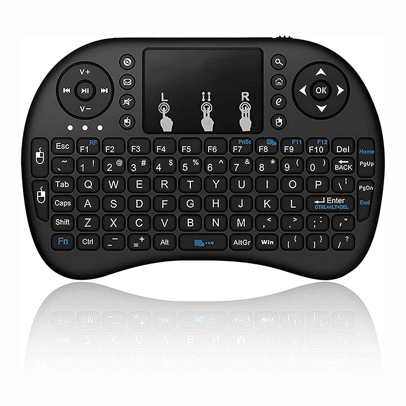I8 Mini Wireless Keyboard 2,4 GHz rusijos anglų kalba Oro Pelė Su Touchpad Nešiojamas Android TV Box PC 3