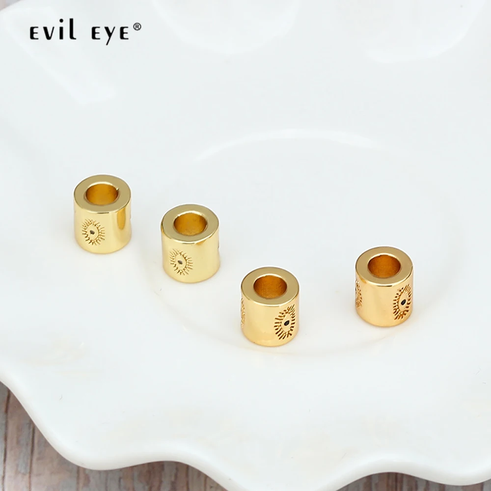 Evil Eye 1pcs turkijos Blogio Akių Žavesio Aukso Spalvos Vario Mikro Nutiesti Žavesio dėl Apyrankės Karoliai, Papuošalai Priėmimo Priedai BE34 0