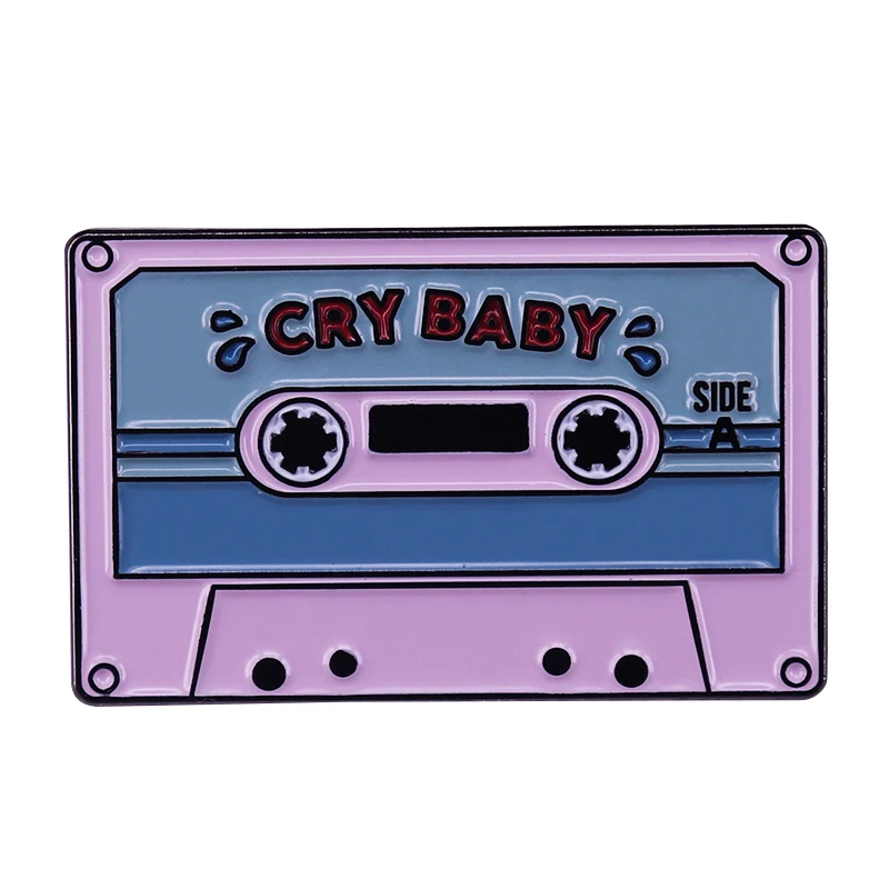 Cry baby muzikos juosta emalio pin harryy stilių dainų tekstai retro 80s 