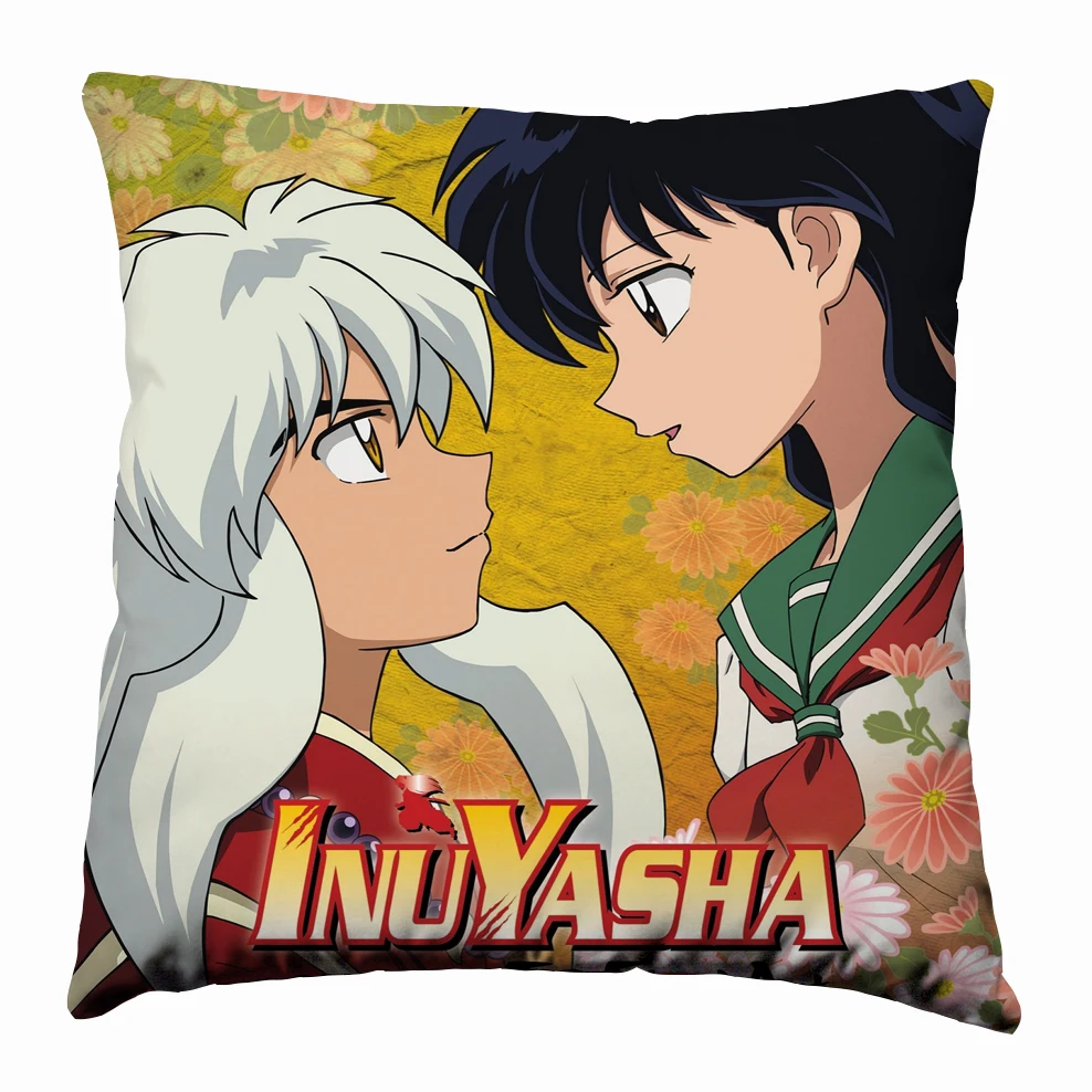 Anime, Manga Inuyasha Šilko pagalvių užvalkalai 40x40cm Pagalvės užvalkalą Padengti Sėdynės Patalynės, Pagalvėlių 002 1