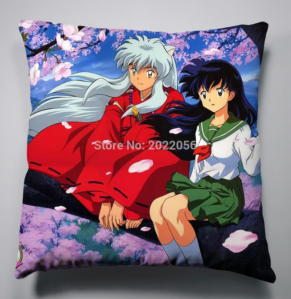 Anime, Manga Inuyasha Šilko pagalvių užvalkalai 40x40cm Pagalvės užvalkalą Padengti Sėdynės Patalynės, Pagalvėlių 002 5