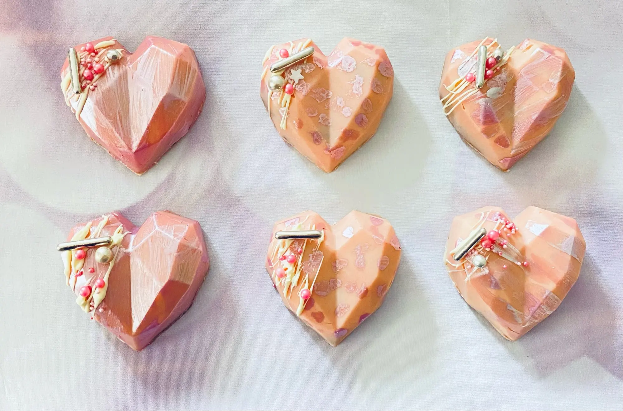 6 Ertmės Diamond Meilė Širdies Silikono Torto Formos 3D Minkštas Putėsiai Šokolado Desertas Kepimo Formą Virtuvės Reikmenys, Maisto Klasės, 5