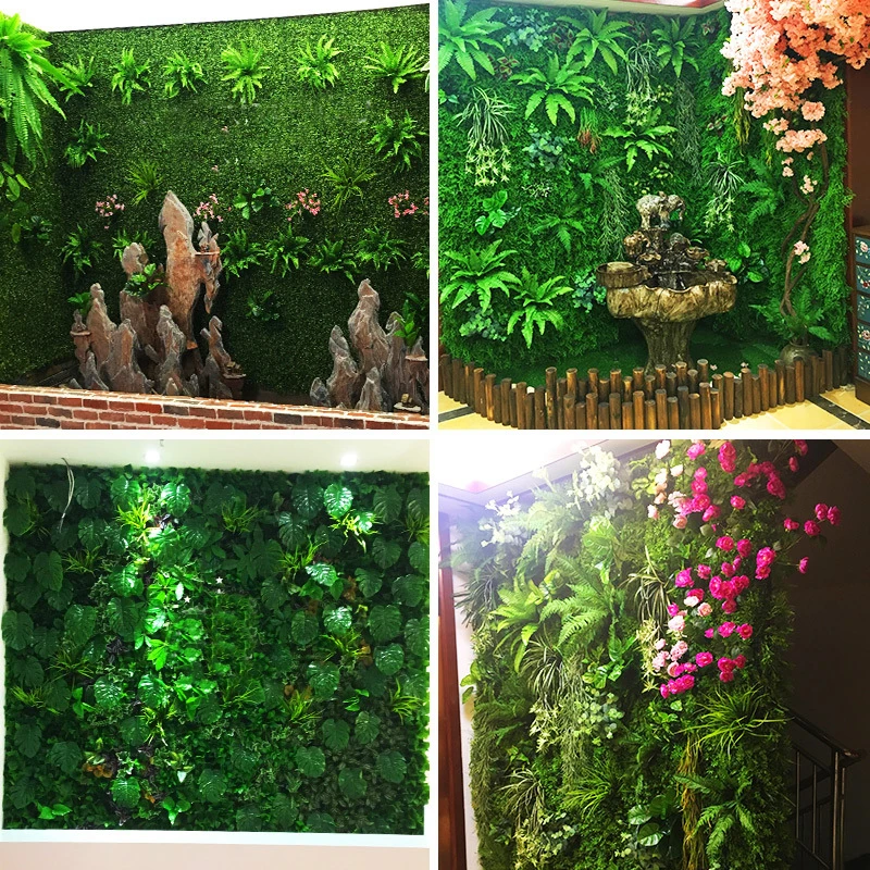 Dirbtinių Augalų Žaliosios Vejos Žolės Sodinimo Sienų Apdailai Gėlių Sienos, Plastikiniai Dirbtinių Gėlių Kompozicijų Priedai Filialas 4