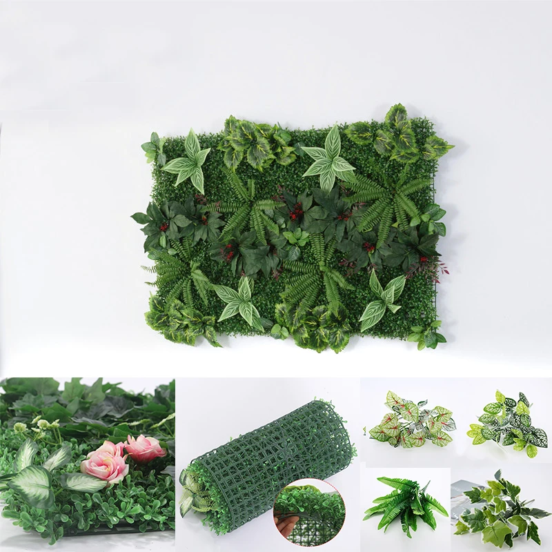Dirbtinių Augalų Žaliosios Vejos Žolės Sodinimo Sienų Apdailai Gėlių Sienos, Plastikiniai Dirbtinių Gėlių Kompozicijų Priedai Filialas 5