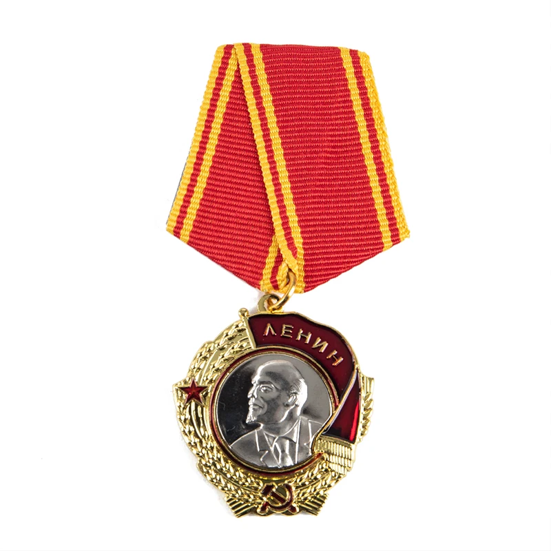 CCCP Orden Lenina SSRS Lenino Prieš Sovietų Sąjungos Karinės Medalis Rusijos Karinės Apdailos CCCP Asmuo, Aukso Ženkleliai 2