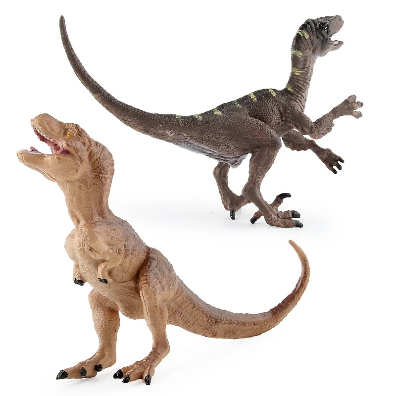 Therizinosaurus Dilophosaurus Velociraptor Tyrannosaurus Rex Dinozaurai Modelius, Plastikiniai Gyvūnų Figūrėlių Kolekcija Žaislas 2
