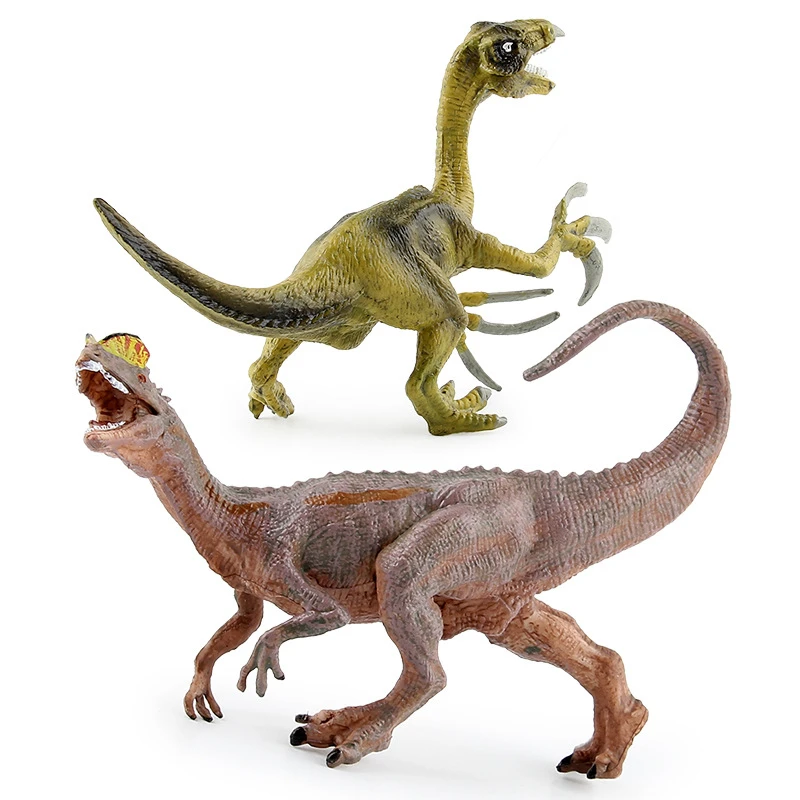 Therizinosaurus Dilophosaurus Velociraptor Tyrannosaurus Rex Dinozaurai Modelius, Plastikiniai Gyvūnų Figūrėlių Kolekcija Žaislas 3
