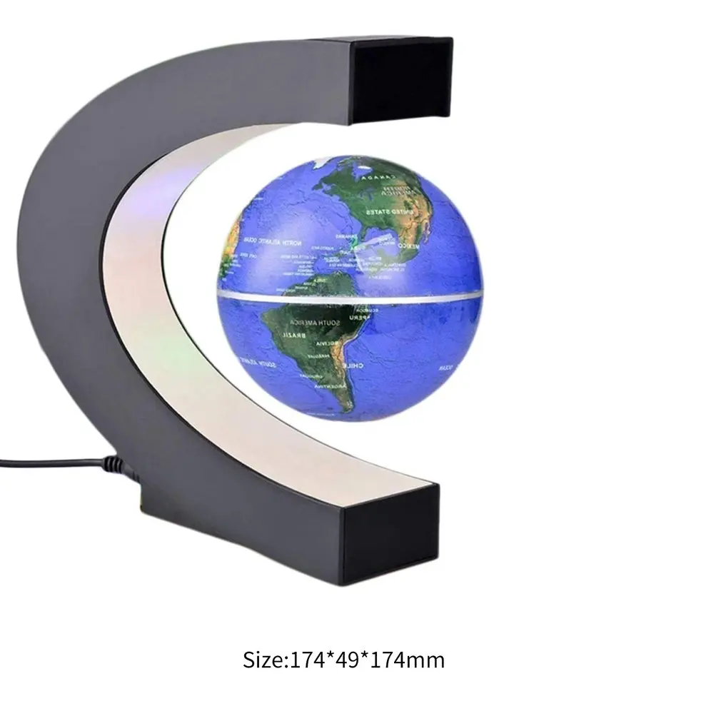 LED Pasaulio Žemėlapyje Magnetic Levitation Plūduriuojantis Pasaulyje Namų Elektroninių Antigravity Lempos Naujovė Kamuolys Šviesos Gimtadienio Apdaila 2