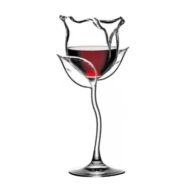 Išgalvotas Red Wine Goblet Vyno Kokteilis Akinius 100ml Rožių Žiedų Formos Vyno taurė P 3