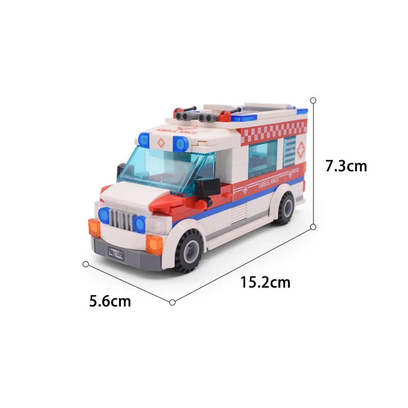 SEMBO Medicinos Greitosios pagalbos Automobilio Kūrimo Bloką, Draugų, Miesto Priešgaisrinės saugos Serijos Švietimo Žaislai, Plytos Automobilių Modeliu Vaikų Berniukų 2