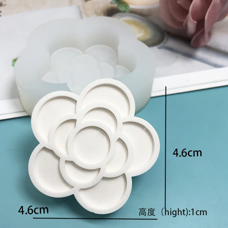 Naujas rose silikono formos šokolado Mu Si mėnulis pyragas kepimo įrankis lašas guma aromaterapija gipso liejimo, muilo forma 2