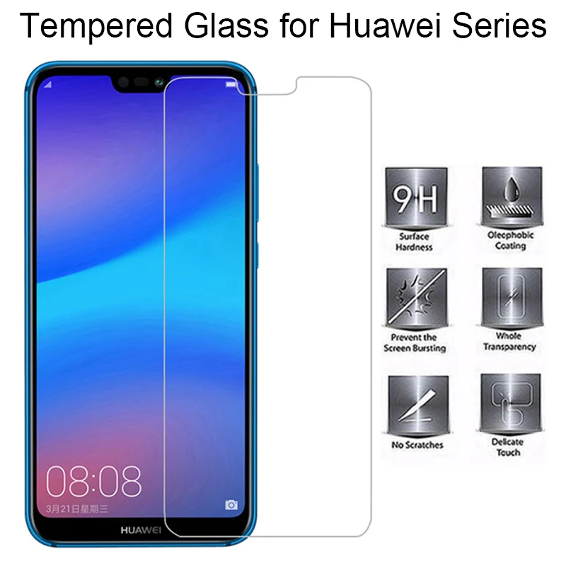 Telefonų Ekrano apsaugos Huawei P20 Lite P10 Plius 9H HD Filmas Stiklo Huawei P8 P9 Lite 2017 Grūdintas Stiklas P20 Pro P10 2