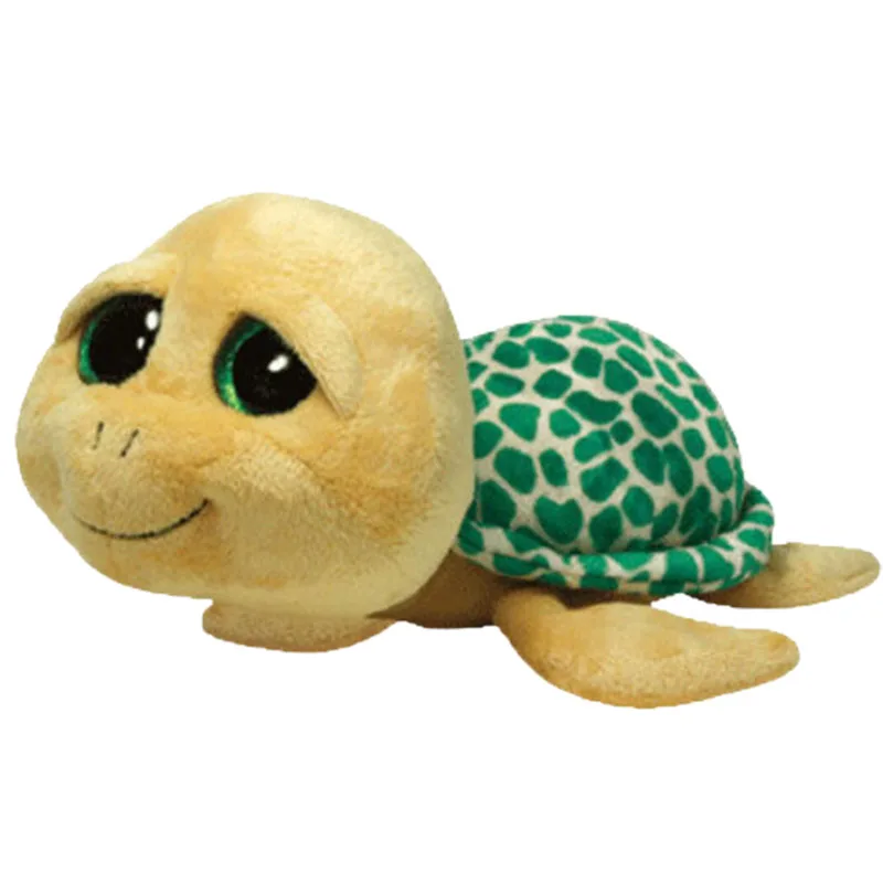 Tu didelėmis Akimis Zipas Green Turtle Pliušinis Gyvūnų Žaislai, Pliušas Gyvūnų Įdaryti Žaislai Lėlės, Lėlės Vėžlys Dovana Vidutinio Dydžio 25cm 0