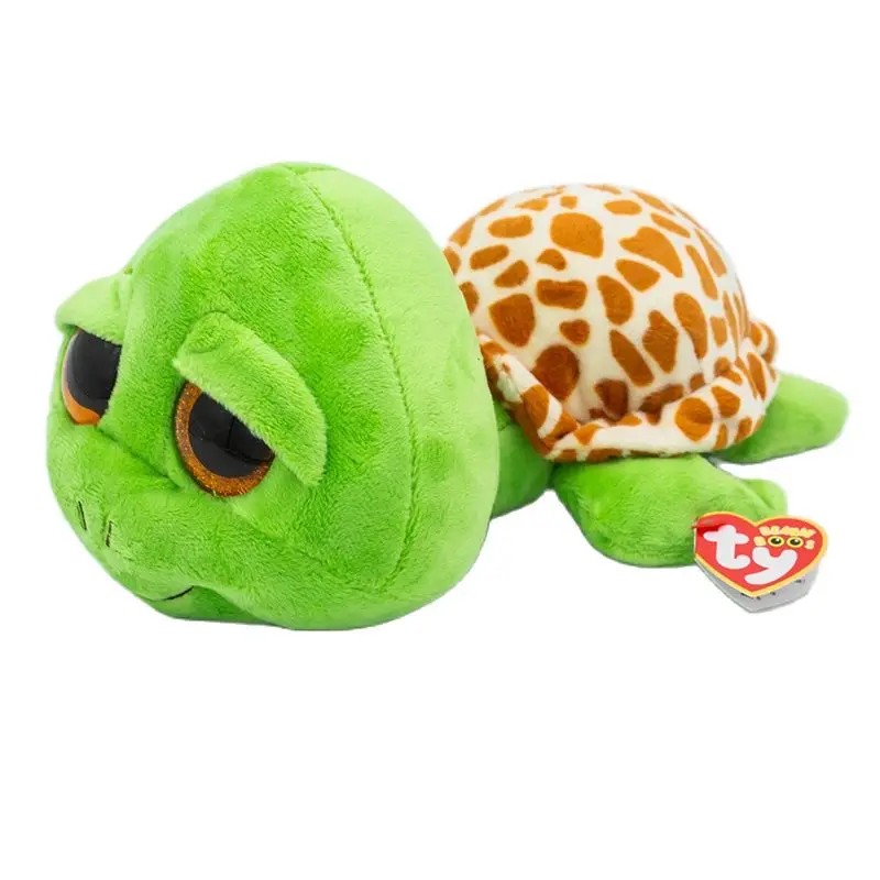 Tu didelėmis Akimis Zipas Green Turtle Pliušinis Gyvūnų Žaislai, Pliušas Gyvūnų Įdaryti Žaislai Lėlės, Lėlės Vėžlys Dovana Vidutinio Dydžio 25cm 1